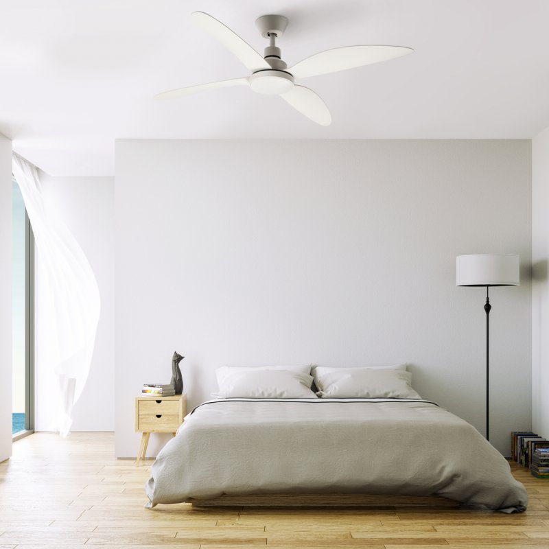 Ventilator de plafon, 25W, diametru 127cm, 3 palete ABS, LED 18W 1980 lumeni, telecomanda, Brisa media