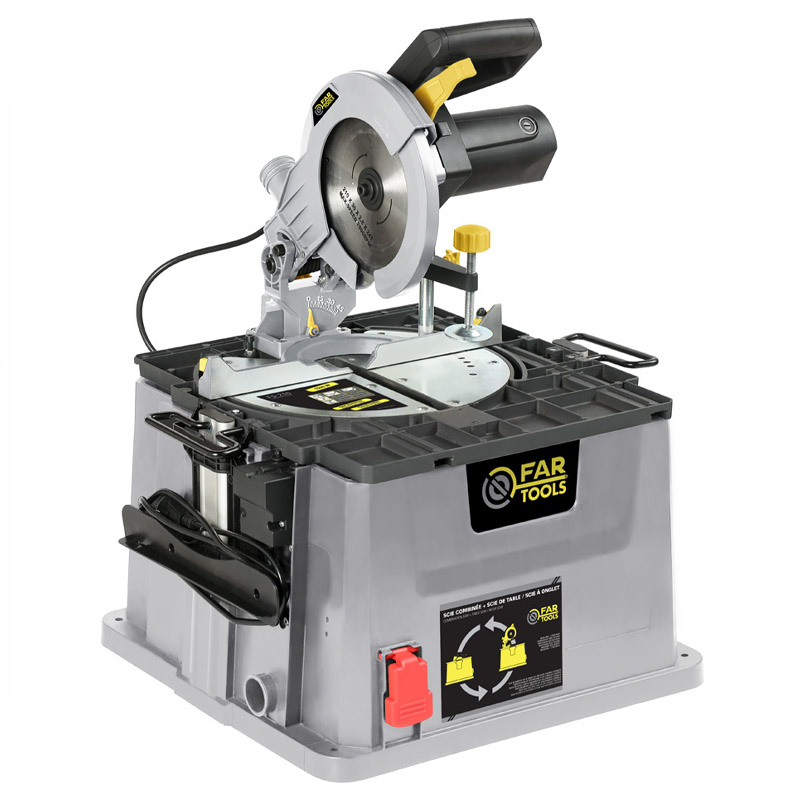 Fierastrau circular de banc reversibil basculant, FarTools TD1500, 1500W, disc 210 mm